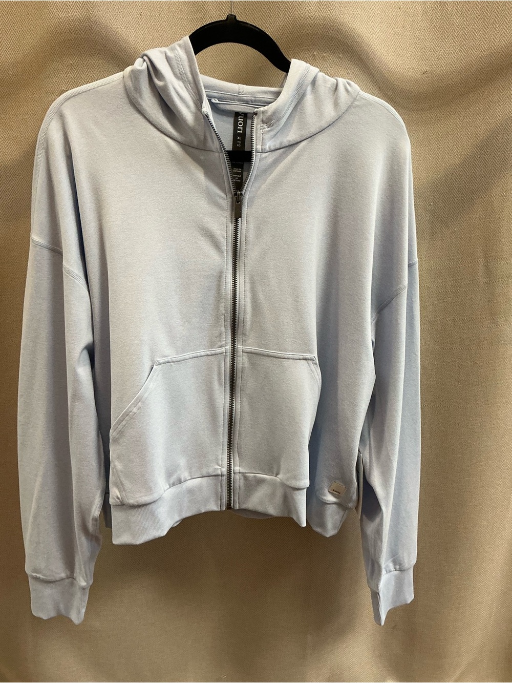 Vuori Halo Modern Full Zip Hoodie Soft Sky Heather